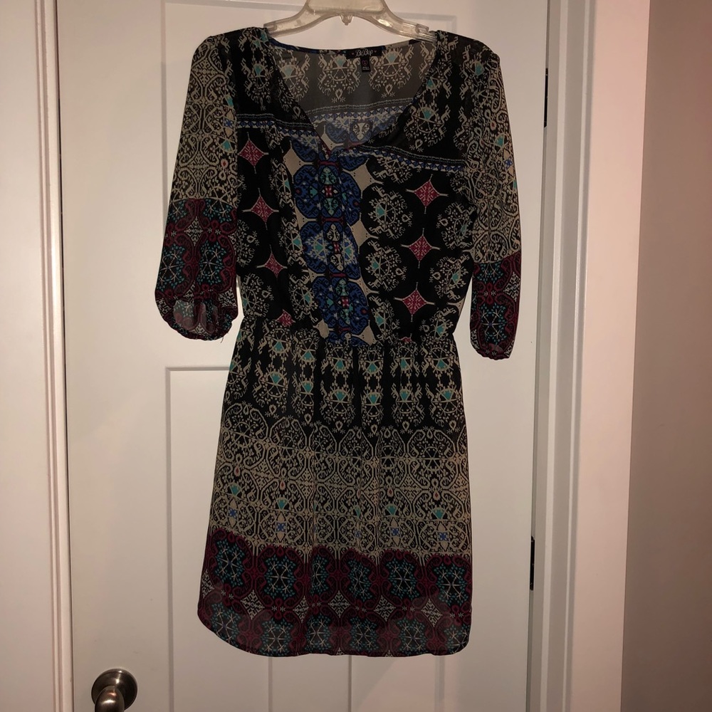 Sheer dress with liner